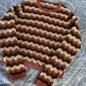 Mango MNG Sweater 
Openwork lurex sweater